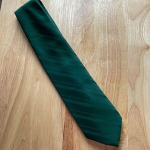 Velducci green polyester tie